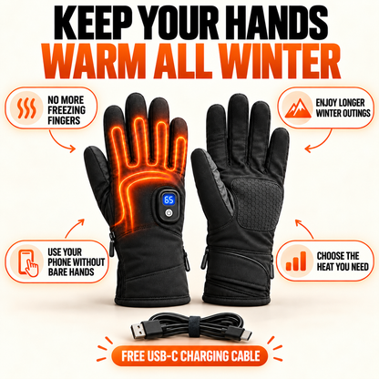 Dual-Sided Rechargeable Heated Gloves